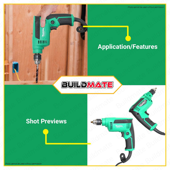 MAKITA Original High Speed Electric Drill 1/4" 6.5mm 230W M6500M •BUILDMATE• 