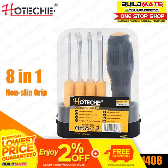 HOTECHE 8 IN 1 Screwdriver Set 241408 •BUILDMATE•
