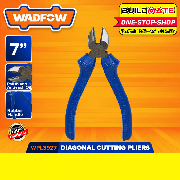 WADFOW Diagonal Cutting Pliers 6" Inch | 7" Inch [SOLD PER PIECE] Side Cutter Wire Cutters Pliers Tool Anti-Rust Oil Hand Tool Precision Side Cutter WPL3926 | WPL3927 •BUILDMATE• WHT