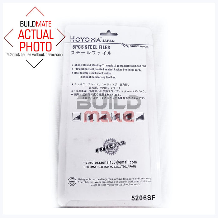 HOYOMA Steel Files 6PCS/SET •BUILDMATE•