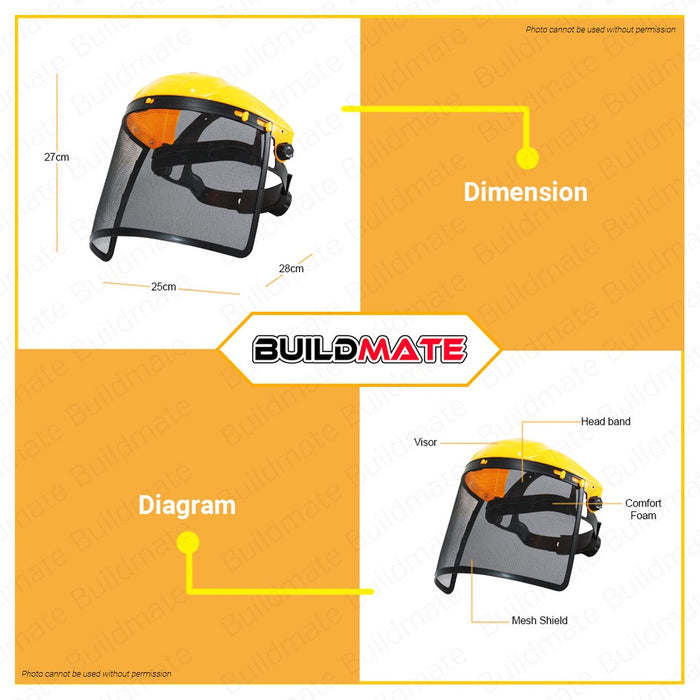 INGCO Mesh Visor Face Shield HFSPC21 100% ORIGINAL / AUTHENTIC •BUILDMATE• HT2