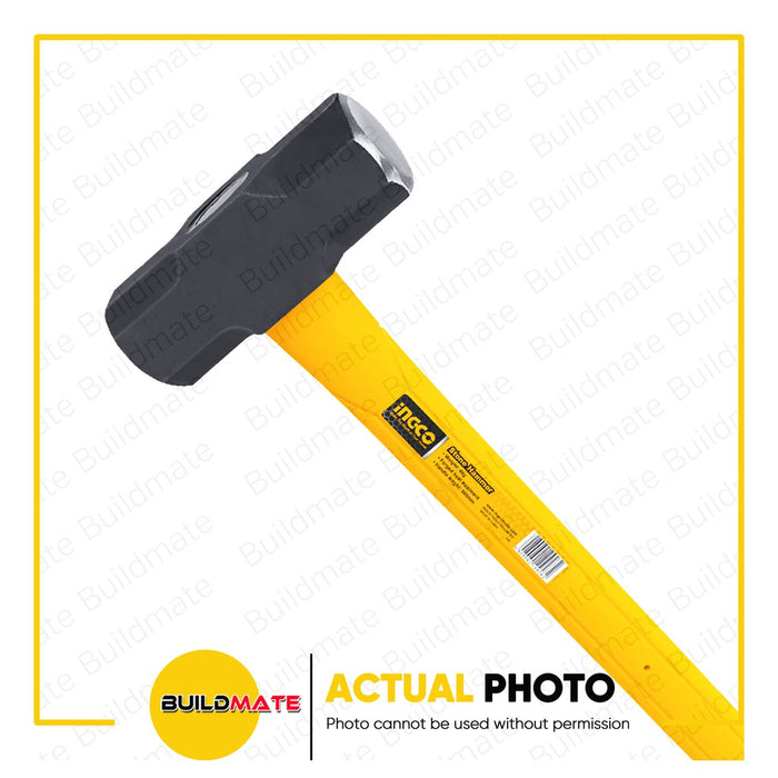 INGCO Sledge Hammer Stoning Maso Carbon Steel with Fiberglass Handle12Lb HSM01598 •BUILDMATE• IHT