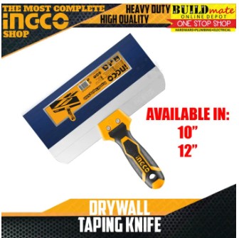 INGCO Drywall Taping Knife Aluminum Backing Plate 10" | 12" SOLD PER PIECE•BUILDMATE• IHT