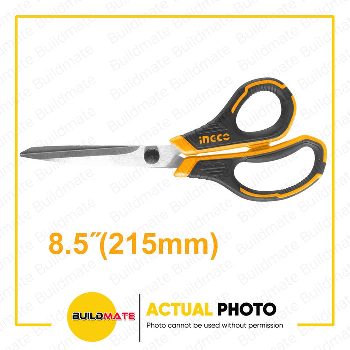 INGCO Stainless Steel Scissors 8.5" HSCRS812001 •BUILDMATE• IHT