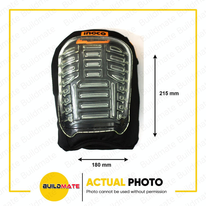 BUILDMATE Ingco Safety Kneepads 215x180mm with EVA Foam Padding and PVC Outer Shell Protective Knee Pads HKPT0101 - IHT