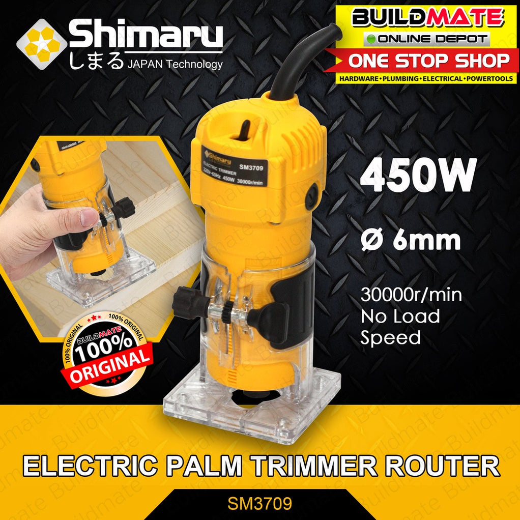 [COMBO] SHIMARU JAPAN TECHNOLOGY 450W Electric Palm Trimmer Router 6MM ...