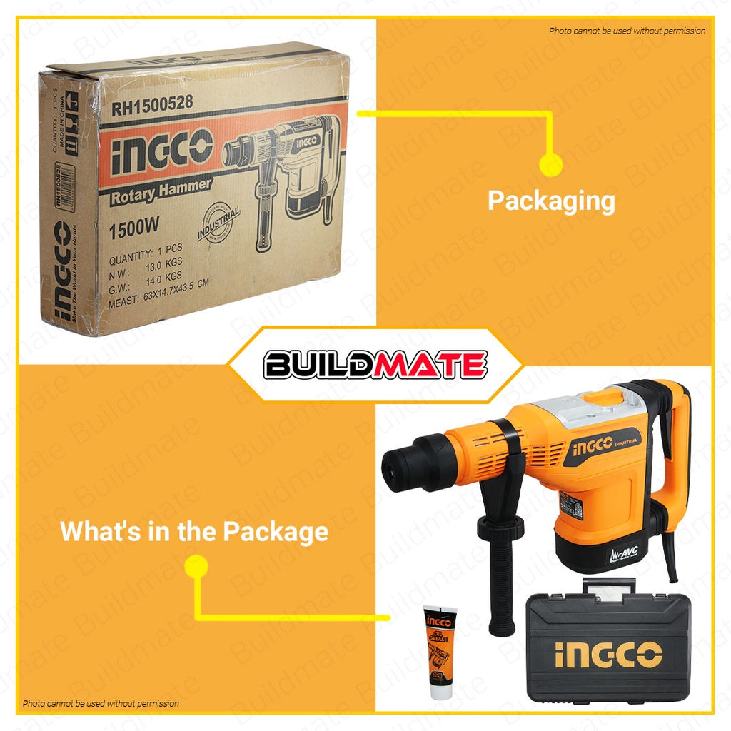 Ingco rotary hammer 1500w deals