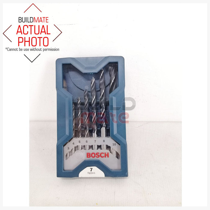 BOSCH WOOD 7PCS / SET Drill Bit Mini X Line HSS-R 2607017505 •BUILDMATE• BAX