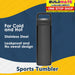 Sports Water Bottle Stainless Steel •BUILDMATE•