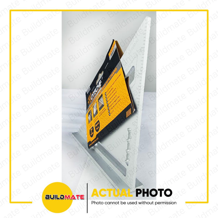 HOTECHE Aluminum Rafter Triangle and Speed Square Ruler with Stamped 7 x 185mm 282311 •BUILDMATE•