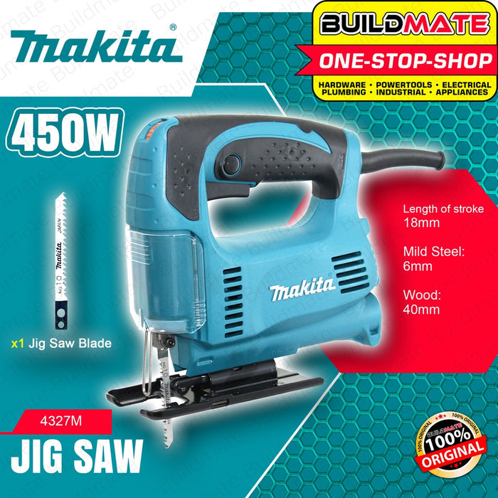 MAKITA Original Electric Jigsaw Jig Saw 450W Wood Metal 65mm 4327M 100% AUTHENTIC •BUILDMATE•