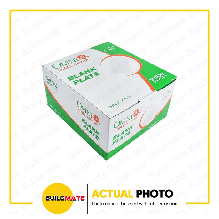 [WHOLESALE] (10PCS) OMNI 1-Gang Plate WWP-110 WIDE SERIES •BUILDMATE•