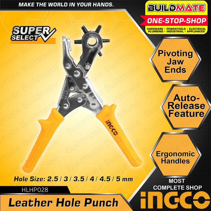 Ingco Leather Holes Punch Puncher Pliers HLHP028 100% ORIGINAL / AUTHENTIC •BUILDMATE• HT2