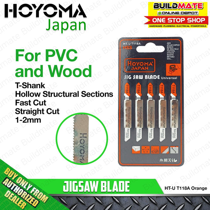 HOYOMA Jigsaw Blade 5PCS/PAD HIGH QUALITY •BUILDMATE• HYMA