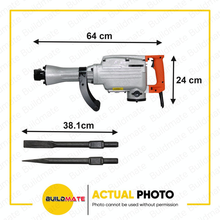 HOYOMA JAPAN Demolition Jack Hammer 1500W Concrete Breaker Chipping Gun HT-DH1500 •BUILDMATE•