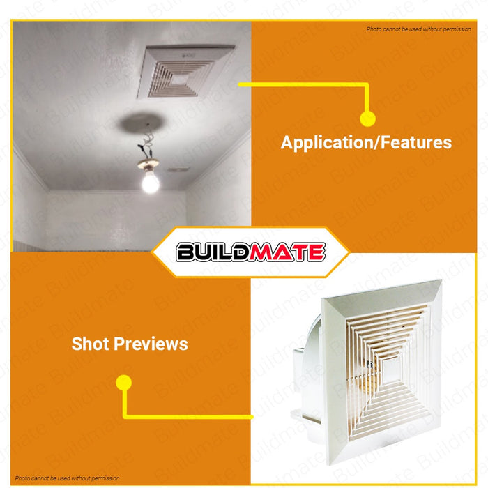 OMNI Ceiling Exhaust Fan 8" 26W XFC200-8 •BUILDMATE•