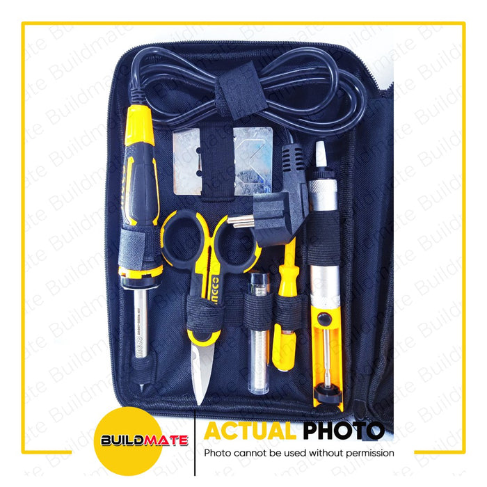 BUILDMATE Ingco 13PCS Telecom Tool Kit Set Pliers, Scissor, Soldering Iron, Screwdriver, Tweezer Hand Tools HKTTS0131 IHT
