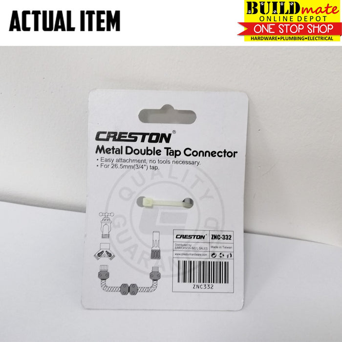 CRESTON Double Tap Connector for Garden Hose 3/4" ZNC-332