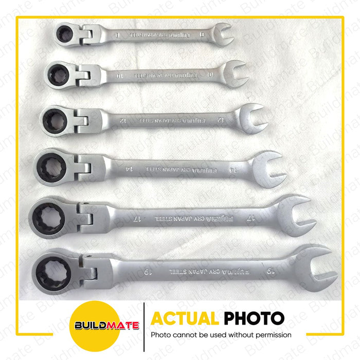 FUJIMA Flexible Gear Spanner Combination Wrench 8mm | 10 | 12 | 14 | 17 | 19mm PER PIECE •BUILDMATE•