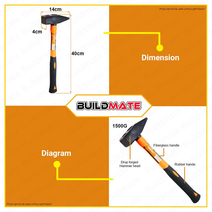 Hoteche Spaltkeil 1500g - Geschmiedet Aus 45er Stahl Für Holzspaltung