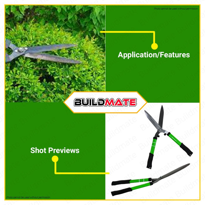HOYOMA Hedge Shear Wood And Steel Handle Plant Gardening Scissor H-BL01 | H-BL01 •BUILDMATE• HYMHT