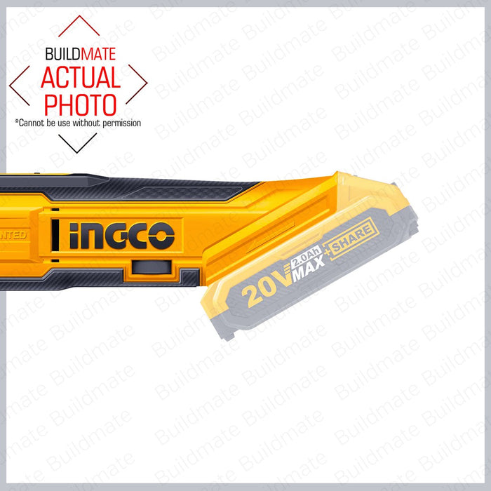 INGCO Cordless Multi-Function Oscillating Tool w/ Accessories 20V CMLI2001 •BUILDMATE• IPT