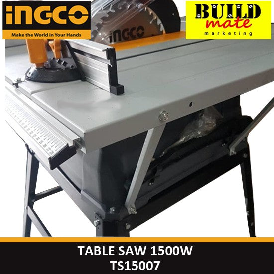 BUILDMATE Ingco Table Saw 1500W Woodworking Saw Wood Cutter Machine Power Tools TS15007 / TS150078 SOLD PER PIECE - IPT