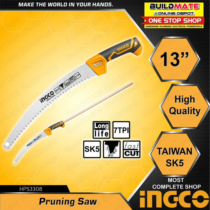INGCO Pruning Saw 13" 330mm 7TPI TAIWAN SK5 HPS3308 IHT