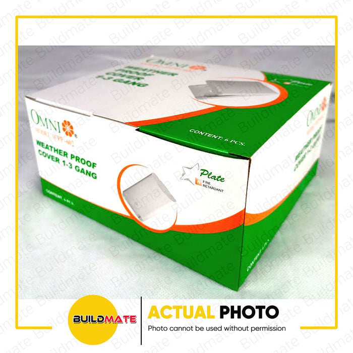 [WHOLESALE] (6PCS) OMNI Weatherproof Cover 1 to 3 Gang Flat for Switch & Outlet WPP-602 •BUILDMATE•