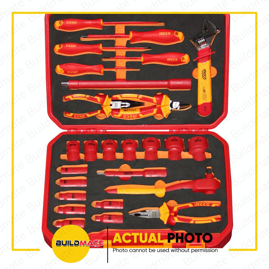 INGCO 26PCS/SET Insulated Hand Tools Set HKITH2601 + FREE T HANDLE & B ...