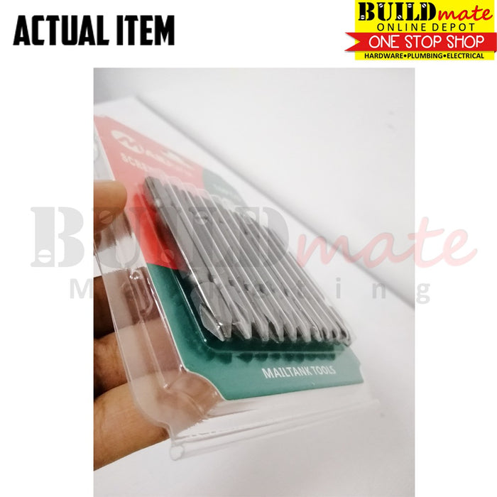 MAILTANK 10PCS/SET Magnetic Tip CRV-PH2 Screwdriver Bit Screw bit 65mm •BUILDMATE•
