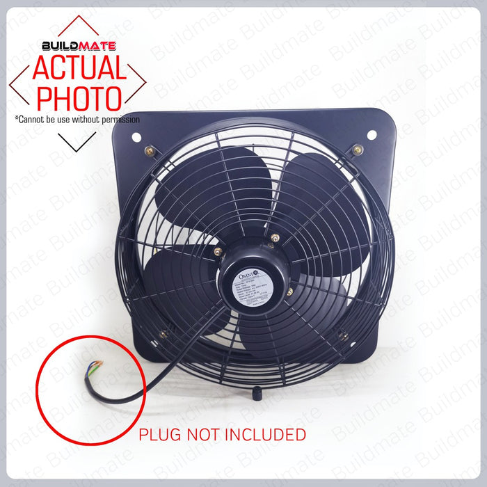 BUILDMATE Omni 16" Industrial Exhaust Fan with Grille 120W Wall Mounted Air Circulation Ventilation Wall Exhaust Ventilator Blower Extractor Fan XFV400