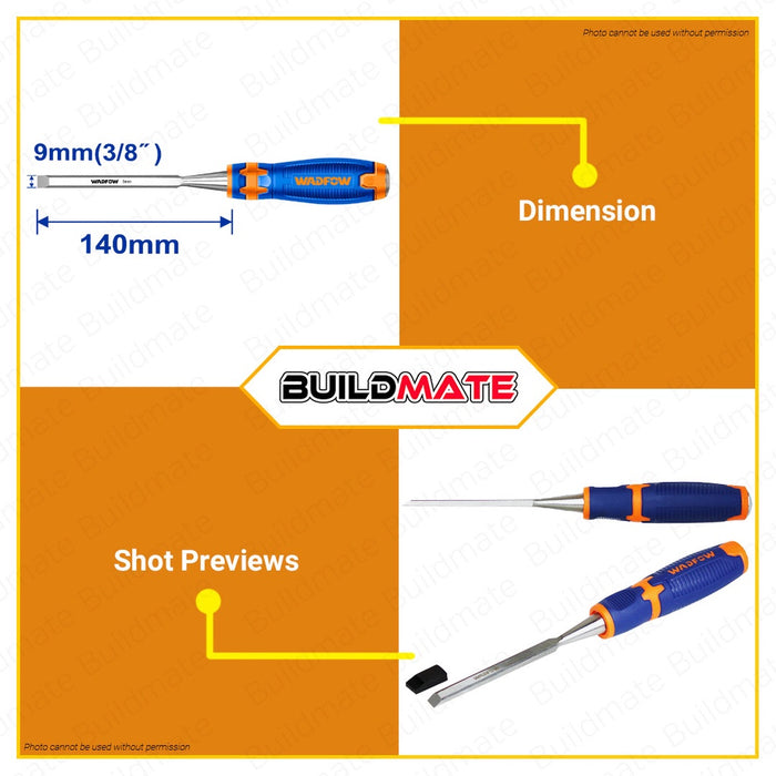 WADFOW Wood Chisel 6mm 9mm 12mm 14mm 16mm 19mm 22mm 25mm [SOLD PER PIECE] •BUILDMATE• WHT