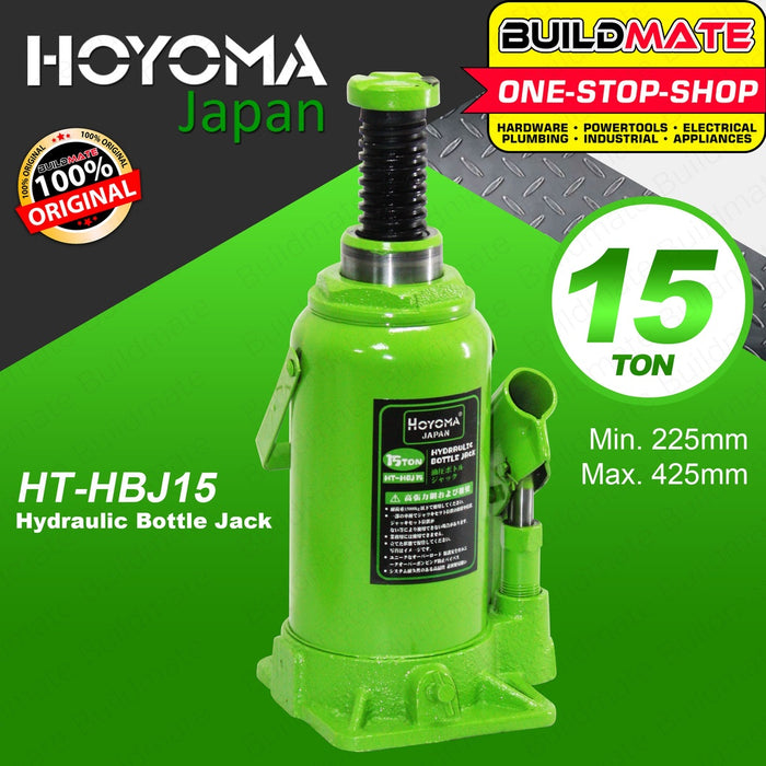 HOYOMA JAPAN Hydraulic Bottle Jack 15 Tons HT-HBJ15 100% ORIGINAL / AUTHENTIC •BUILDMATE• HHT
