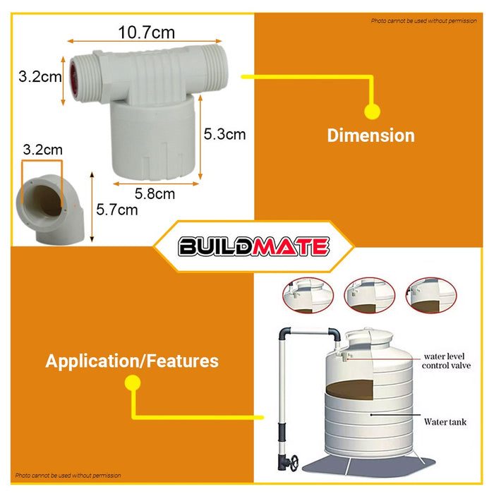 CXZTCL Automatic Water Level Control Float Valve Switch Inside Type •BUILDMATE•