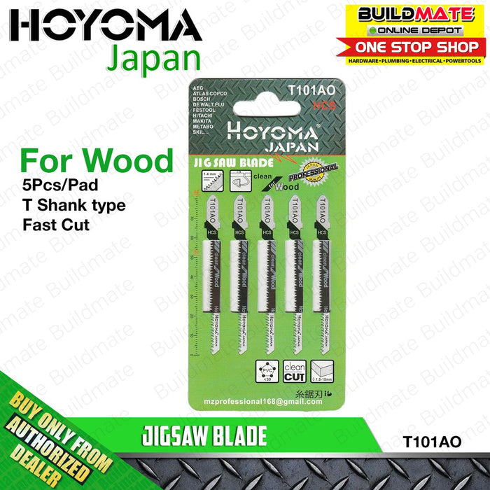 HOYOMA Jigsaw Blade 5PCS/PAD HIGH QUALITY •BUILDMATE• HYMA