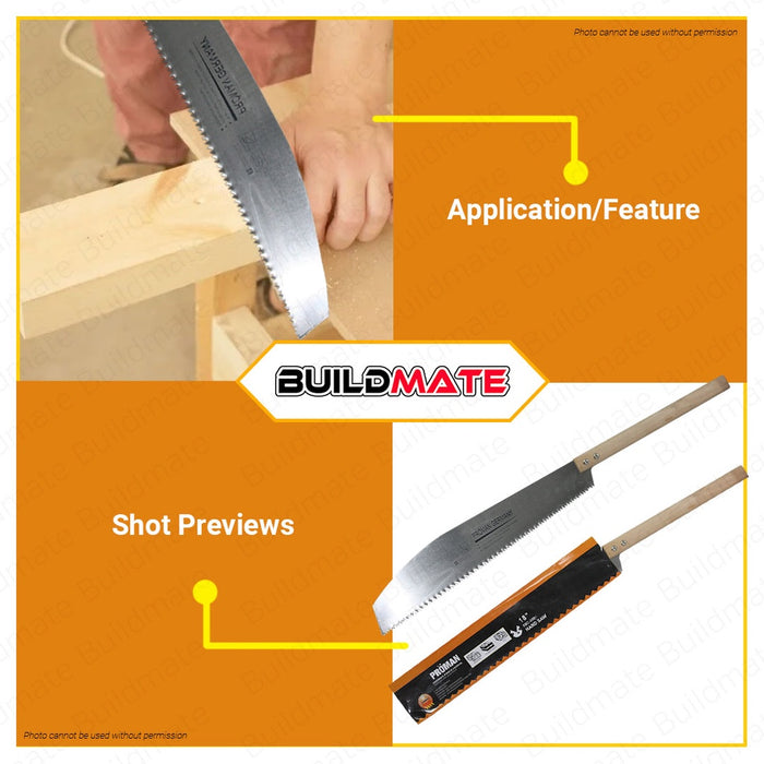 PROMAN JAPSAW JAP SAW JAPANESE SAW 18" ALLOY STEEL SBC-3001 •BUILDMATE•
