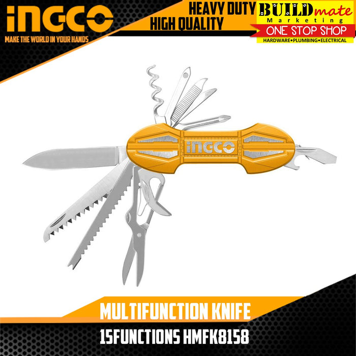 INGCO Multifunction Knife 15 Functions HMFK8158  •BUILDMATE• IHT