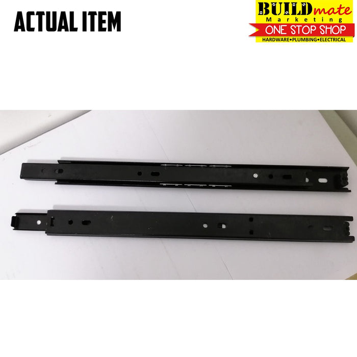 [WHOLESALE] (12PAIRS) CRESTON Drawer Slide Guide Ball Bearing 2 FOLD 16" •BUILDMATE•