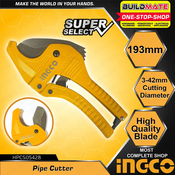 INGCO Industrial 3-42mm PVC Pipe Cutter harp Blade Cutting Pipes Plumbing HPCS05428 •BUILDMATE• IHT