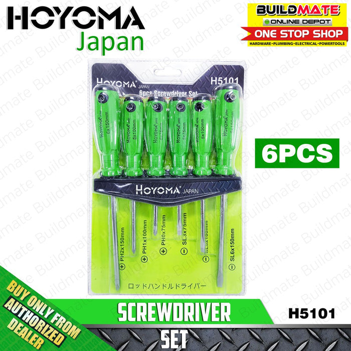 Hoyoma Magnetic Screwdriver 6PCS/SET H5101 •BUILDMATE• HYMHT