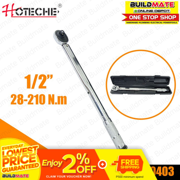 HOTECHE Adjustable Torque Wrench 1/2" CR-V 200403 •BUILDMATE•