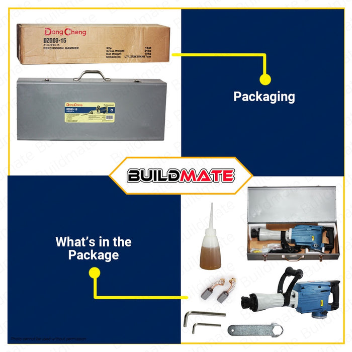 DONG CHENG Electric Percussion Demolition Hammer Drill 1240W DZG03-15 •BUILDMATE•