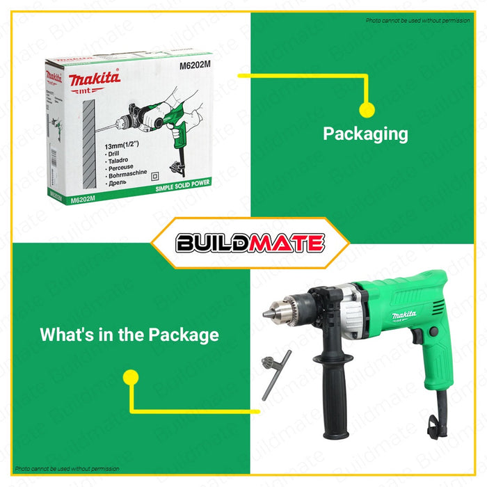 MAKITA High Speed Electric Drill 580W 6.5mm 1/2"  M6202M •100% ORIGINAL / AUTHENTIC •BUILDMATE•