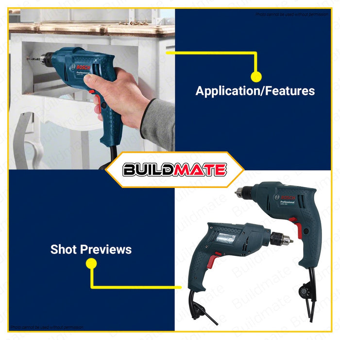 BUILDMATE Bosch Electric Drill Driver 350W | 400W Keyless Screwdriver for Wood GBM350 GBM400 • COC