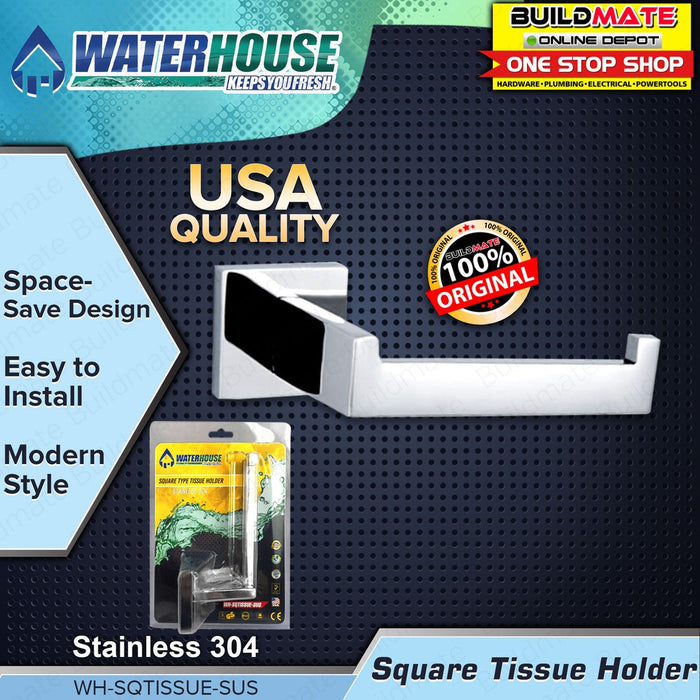 WATERHOUSE by POWERHOUSE Tissue Holder Stainless 304 Round | Square SOLD PER PIECE •BUILDMATE• PHWH