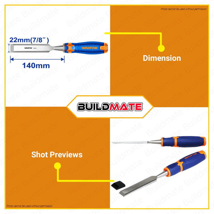 WADFOW Wood Chisel 6mm 9mm 12mm 14mm 16mm 19mm 22mm 25mm [SOLD PER PIECE] •BUILDMATE• WHT