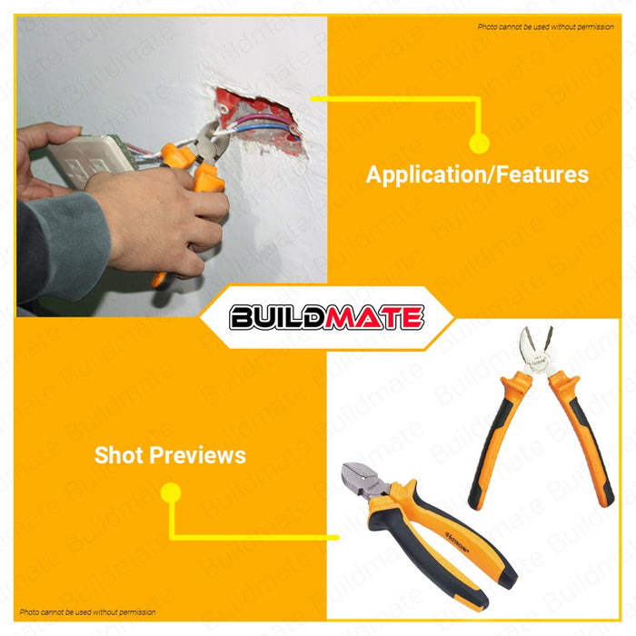 Hoteche Diagonal Cutting Pliers Plier 7" inches HTC-100108 •BUILDMATE•