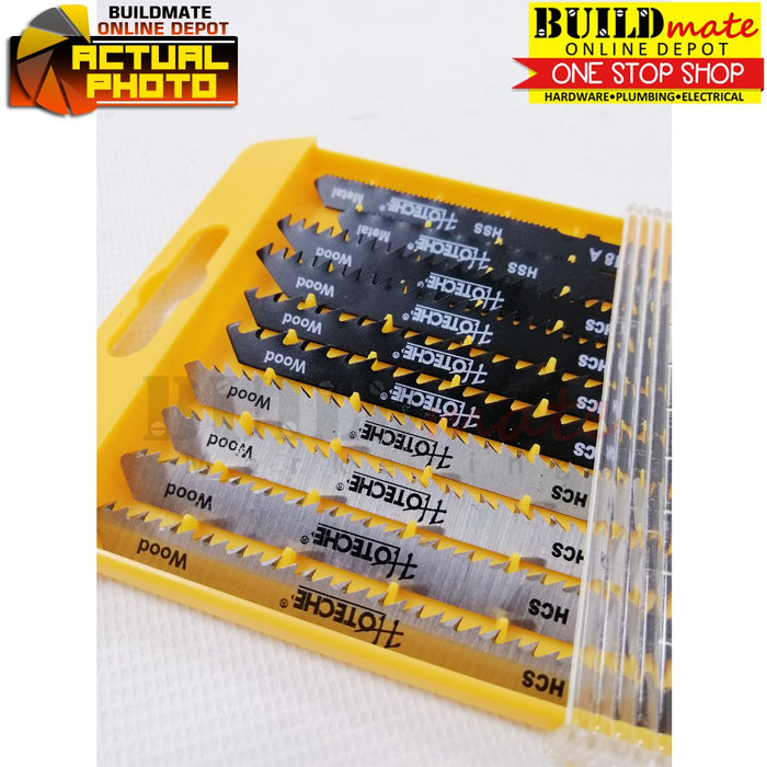Hoteche Jigsaw Blade 10PCS/SET T-SHANK TYPE 621001 •BUILDMATE• 