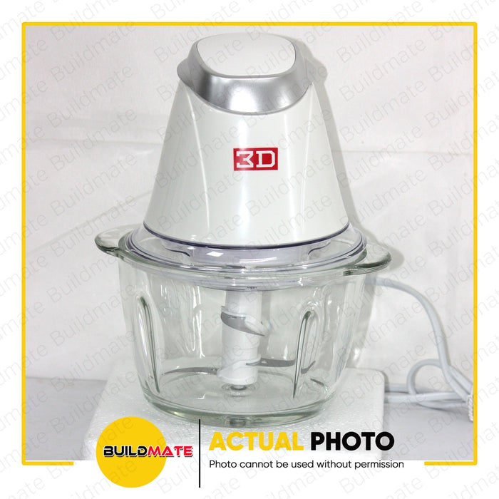 3D 2 IN 1 Food Chopper Ice Crusher Processor 1L FC-200G FC200G •BUILDMATE•